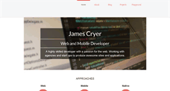 Desktop Screenshot of jamescryer.com